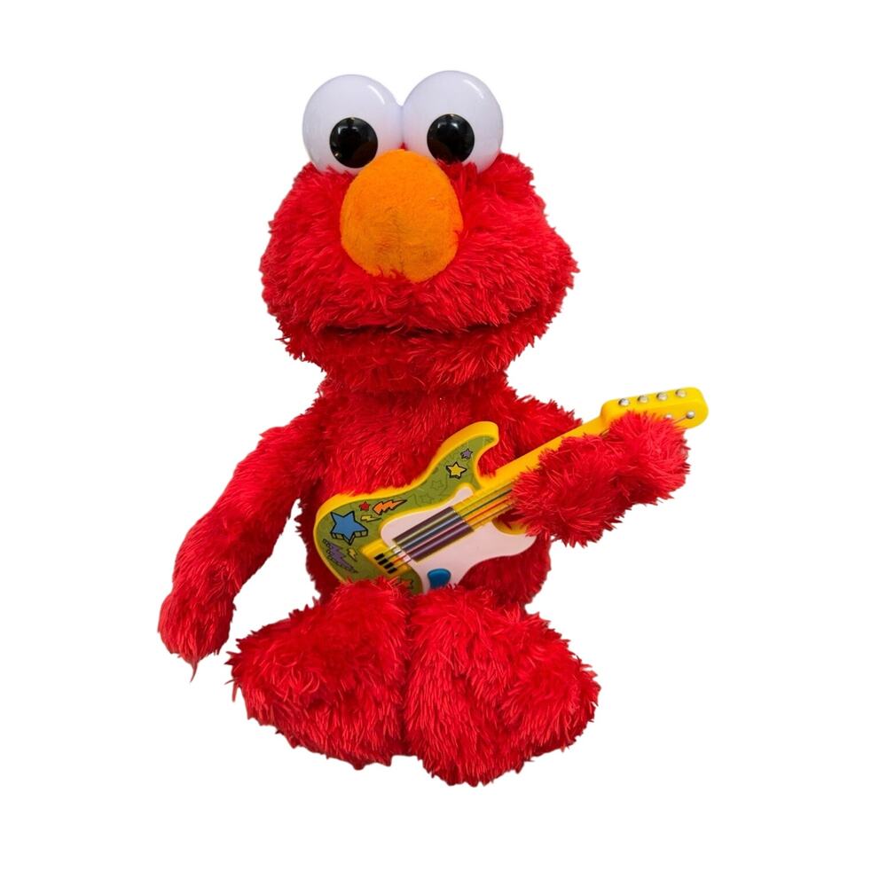 Sesame Street Elmo Rockin Guitar Singing Plush Hasbro 2020 Musical Toy 16”